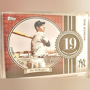 Joe Demaggio The Streak Card 19